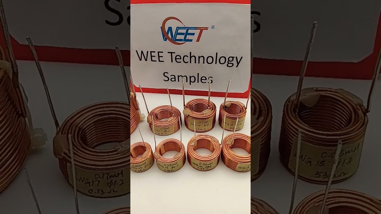 WEET Air Core Copper Wire Inductors In Different AWG 13 To 26 For Audio Applications Cross MCiol