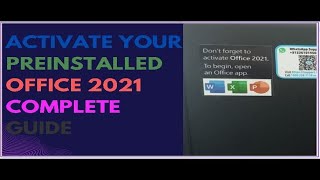 how to activate pre-installed office home & student 2021 on windows pc | how to activate office