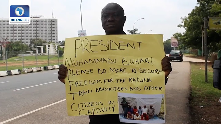 Abuja Train Kidnap: Lawmaker Stages Solo Protest, Calls For Urgent Intervention