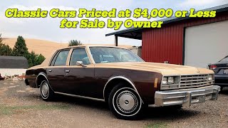 Craigslist Gems: Classic Cars Priced at $4,000 or Less   for Sale by Owner | AMERICANA CLASSICS!