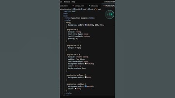 Animated Pagination || pagination using HTM #shorts
