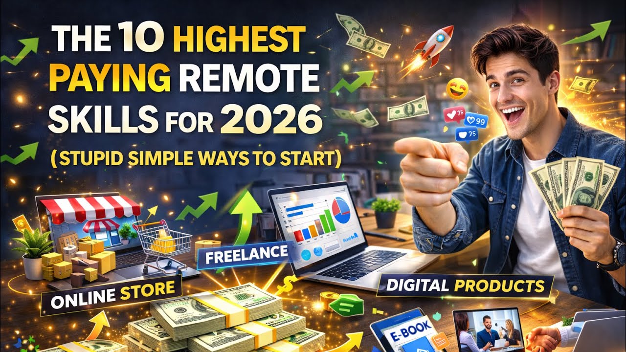 The 10 Highest Paying Remote Skills for 2026 (Stupid Simple Ways to Start) #remote #passiveincome