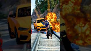 GTA V: CHOP SAVING HIS GIRLFRIEND FROM BEAST ?| #shorts