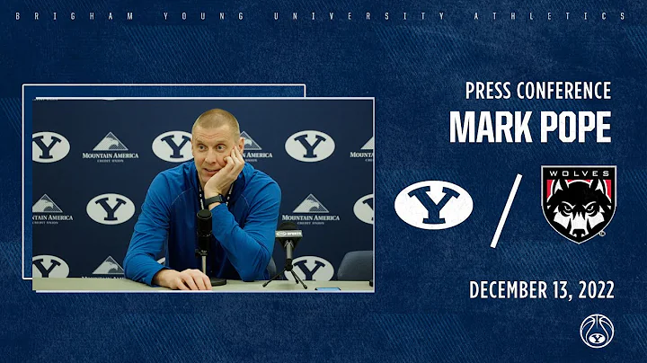 BYU Men's Basketball | Press Availability | Mark P...