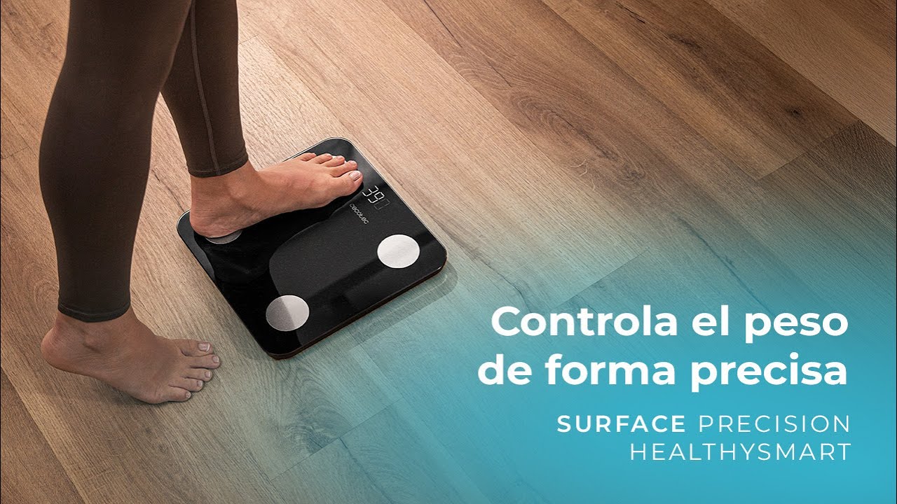 B&aacute;scula de Ba&ntilde;o Inteligente Surface Precision HealthySmart,con App, Bluetooth y 25 Par&aacute;metros