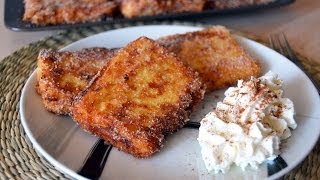 Learn how to make "fried milk" (leche frita) a typical dessert from
spain. this sweet with delicate flavor is crispy on the outside and
smooth t...