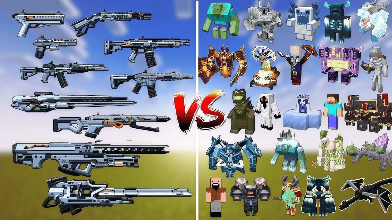 What TaCZ Perseus Gun Can Defeat the Strongest Minecraft Bosses in One ...