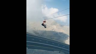 #Longest #zipline# GuinnessBookofRecords. Jebel Jais Mountain, Ras Al Khaimah, UAE ??​#adrenaline