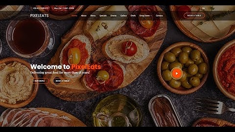 PixelEats - plantilla de página web para restaurantes