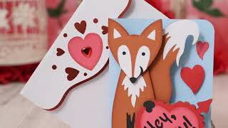 SVG File - Foxy Valentine Card