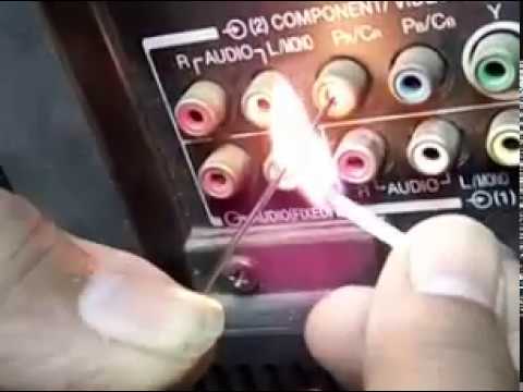 HOW TO REMOVE BROKEN RCA JACK FROM LED AND LCD TV