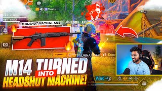 M14 Turned Into Headshot Machine 🔥 BR Ranked - FreeFire Telugu - MBG ARMY