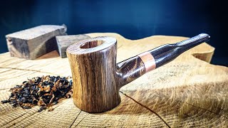 Making Tobacco Pipe from Bog Oak (Morta) / Fossil Oak