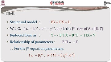 Simultaneous Equations Models  The LIML and LVR methods of Estimation