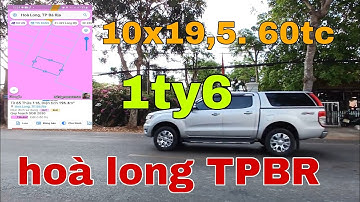 HOÀ LONG TPBR.  GẦN NÚT GIAO CAO TỐC HCM VŨNG TÀU.  GẦN QL56.  GIÁ CHỦ LỖ 600TR