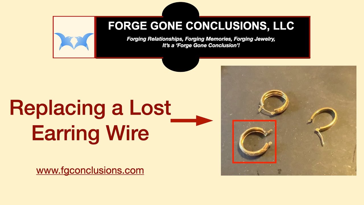 How to Replace a Lost Earring Wire Jewelry Repairs YouTube