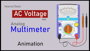 How do you find voltage with an analog multimeter | Measure AC voltage using an analog multimeter