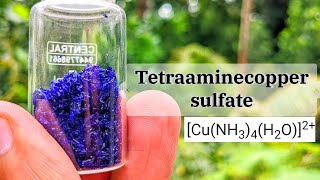 tetraamine Copper Sulfate crystals preparation