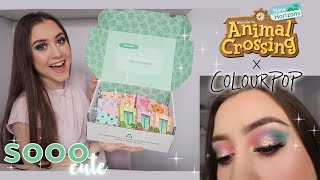 COLOURPOP X ANIMAL CROSSING COLLECTION! | Swatches, Review & Tutorial 🎈🌲🦉