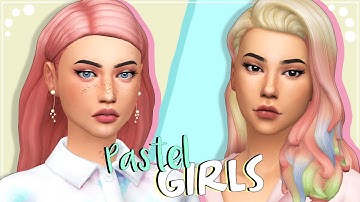 PASTEL GIRLS | The Sims 4 | Create a Sim + CC list & sim download