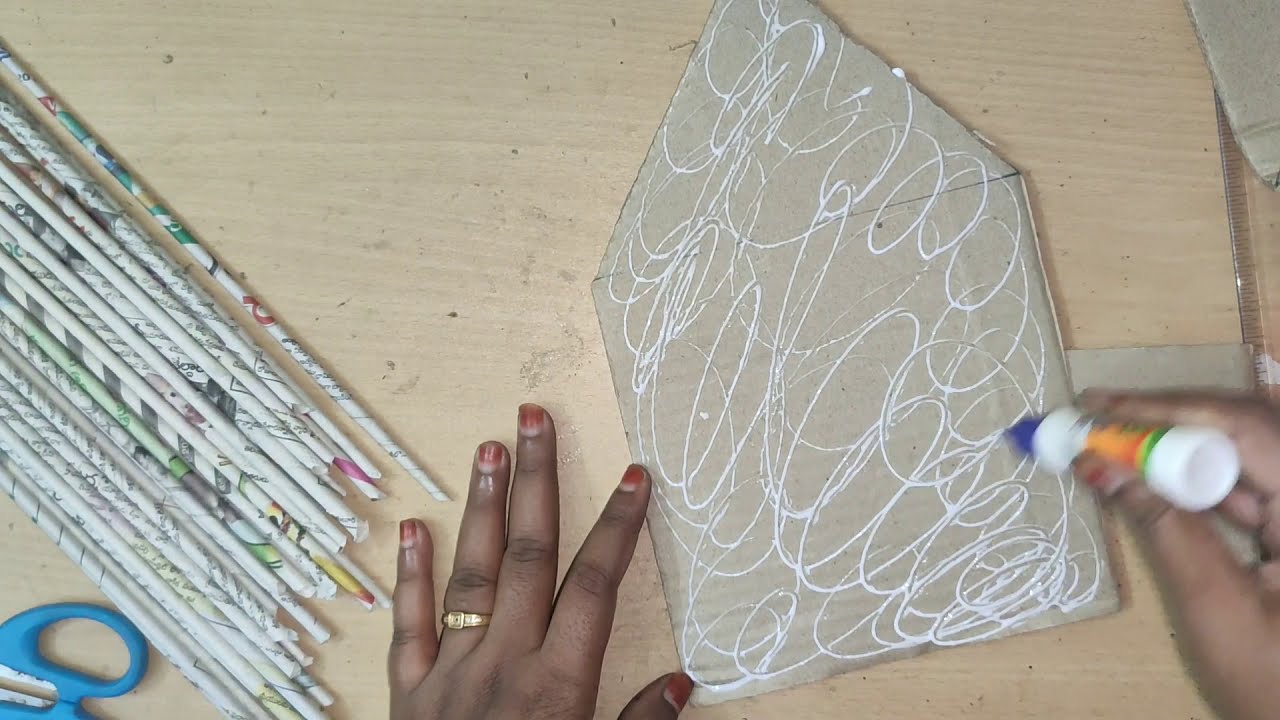 How to make key holder with waste // best out of waste crafts