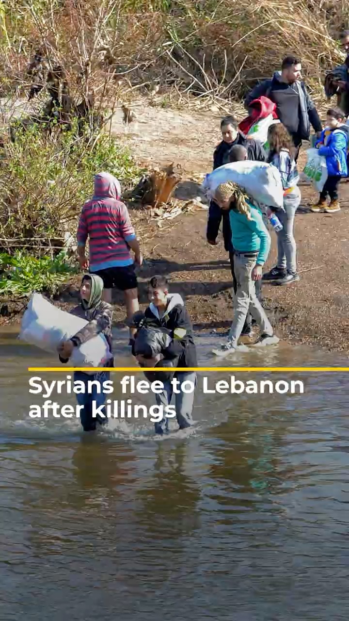 Syrians flee to Lebanon after killings | AJ #shorts