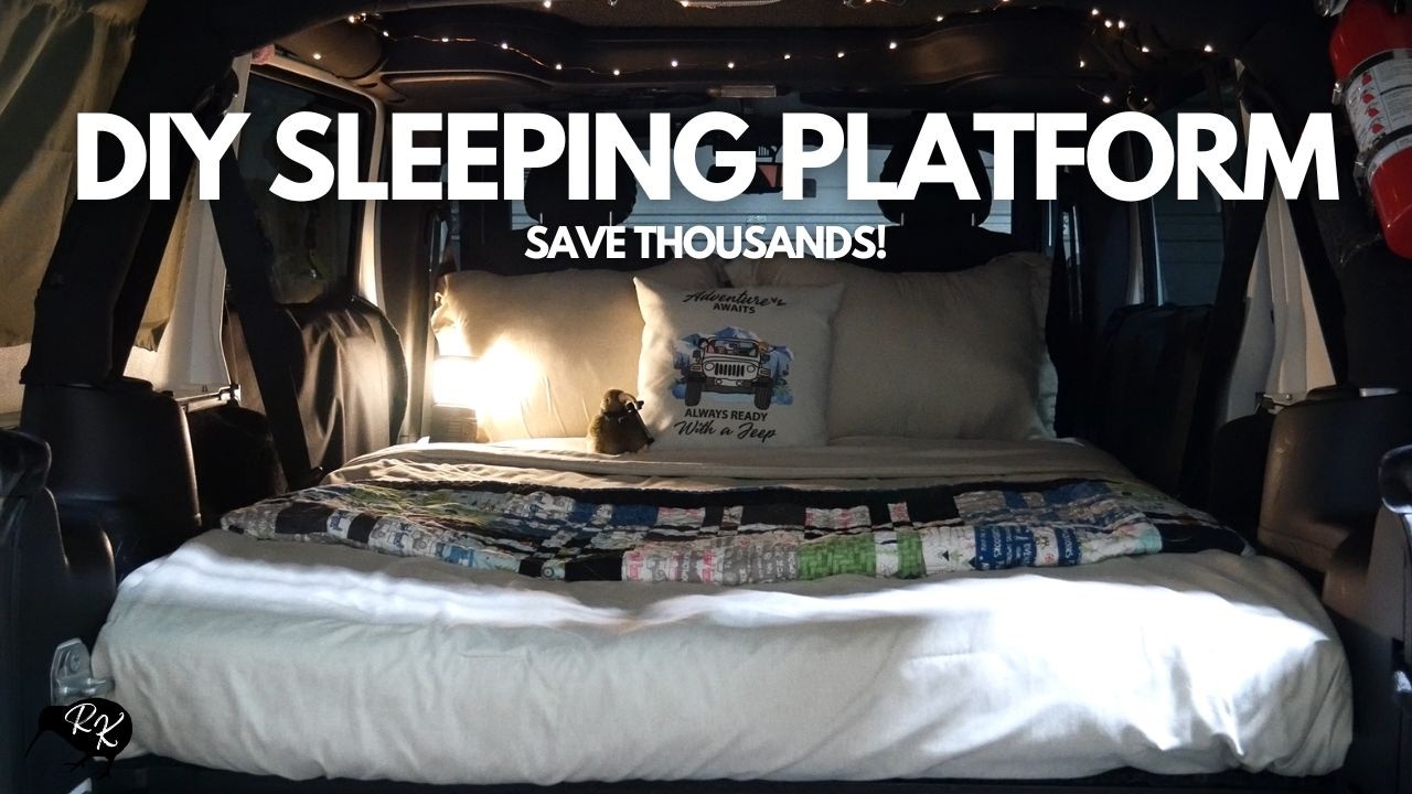 DIY JEEP STORAGE & SLEEPING PLATFORM BUILD | Under $500  | Camping | Removable |