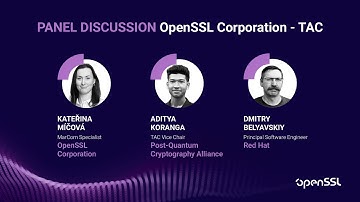 OpenSSL Conference 2025 - Panel Discussion - OpenSSL Corporation Technical Advisory Committee