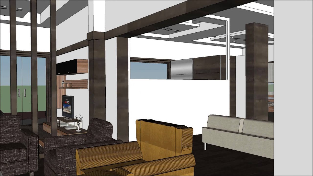 Google Sketchup Animation Furniture showroom YouTube