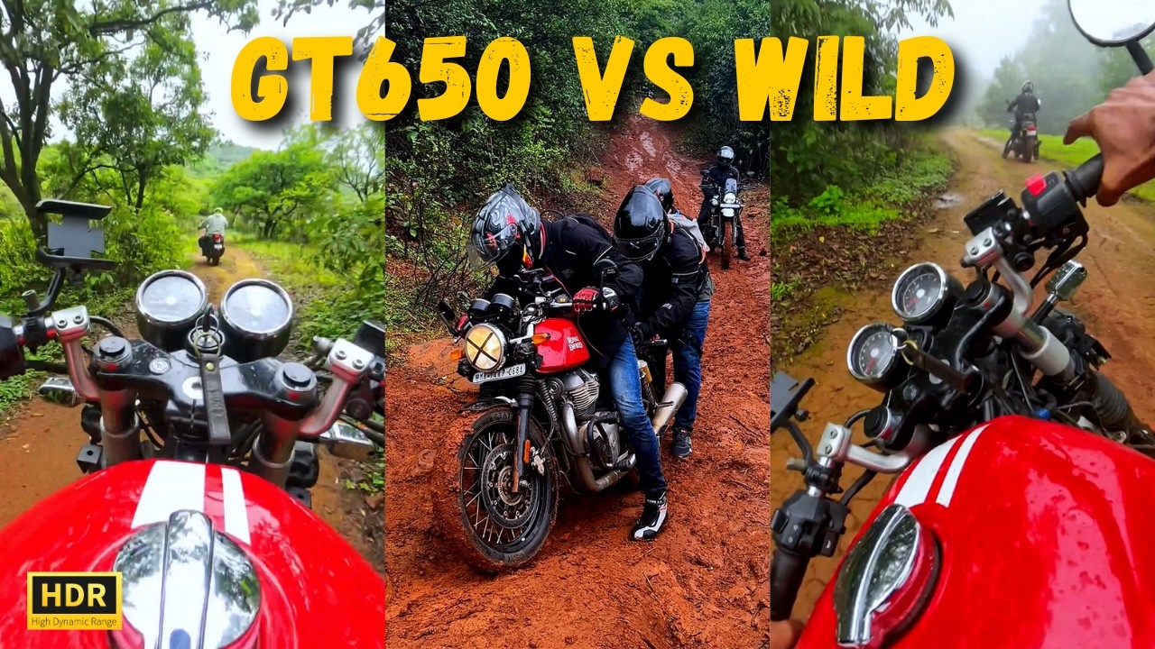 😭OFF ROAD ON CONTINENTAL GT650💀 | HIDDEN GEM | MADHE GHAT WATERFALL 🌧️