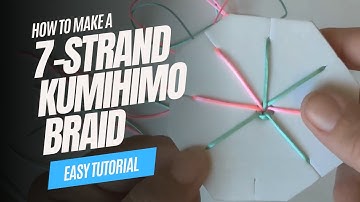 How to Make a 7-Strand Kumihimo Braid (Easy Tutorial)