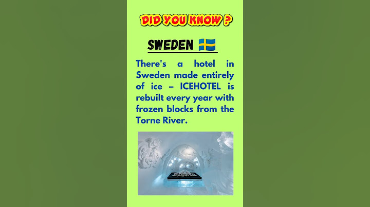 Sweden 🇸🇪 ice 🧊 hotel 🏨 || #shorts  #facts #sweden #icehotel