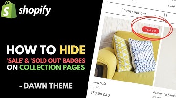 Shopify Dawn Theme: How to Hide 