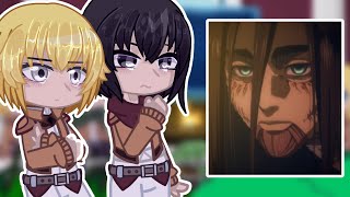 Past Aot React to Eren's Future || Attack on Titan