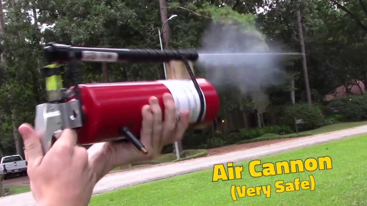 Fire Extinguisher Air Cannon! (Battery Shooter) YouTube