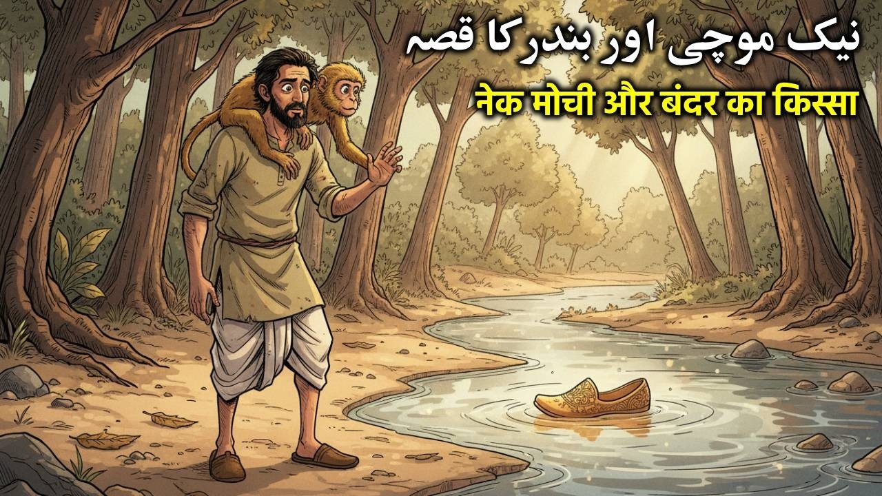 Naik Mochi aur Bandar ka Qissa नेक मोची और बंदर का किस्सा  | Hindi Urdu story