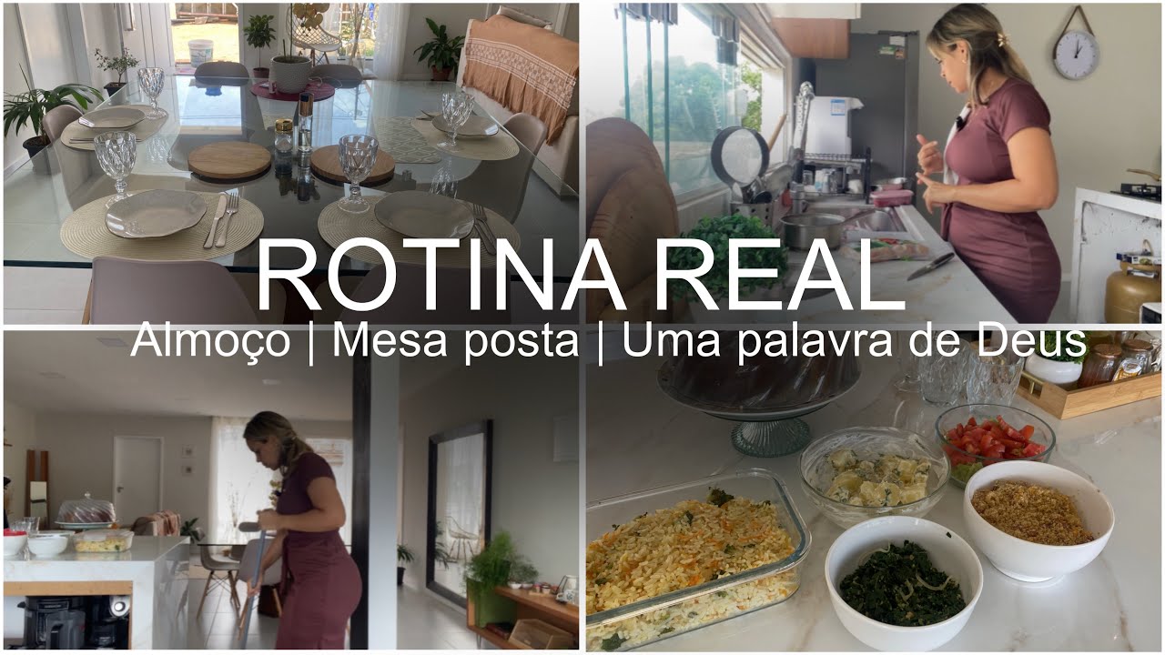 Rotina Real do Lar | Almoço Caprichado, Mesa Posta e Palavra de Deus para o Dia