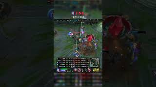Jinx PENTA KILL | EUNE Master Patch 26.17 #shorts