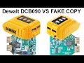 DeWalt DCB090 VS Fake USB Power Source for Li-ion batteries