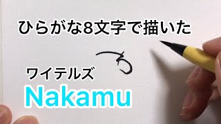【ワイテルズ】ひらがな8文字で描いたNakamu