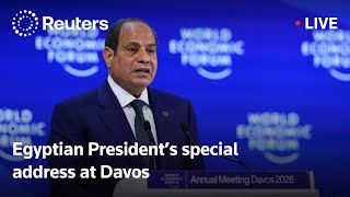 LIVE: Egyptian President’s special address at Davos