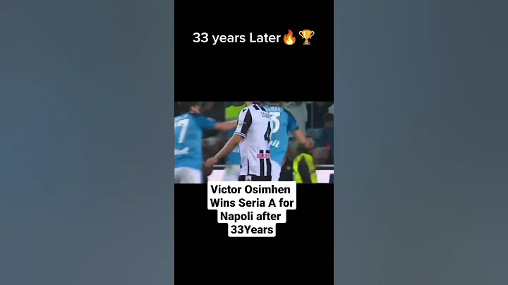 Osimhen wins Seria A for Napoli 33 years after Maradon did🔥⚽🏆