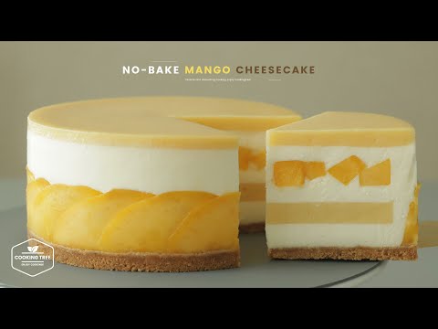 노오븐 망고 치즈케이크 만들기 : No-Bake Mango Cheesecake Recipe | Cooking tree