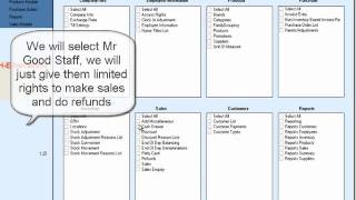 Emperium Retail EPOS Software - How to add staff access rights