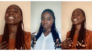 DIY two-step Fulani corn-row with my natural hair? explorepage youtuber braids diy creativity