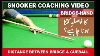 721. Bridge Hand Distance From Cueball, AQ Snooker Coaching & Training Academy 2023