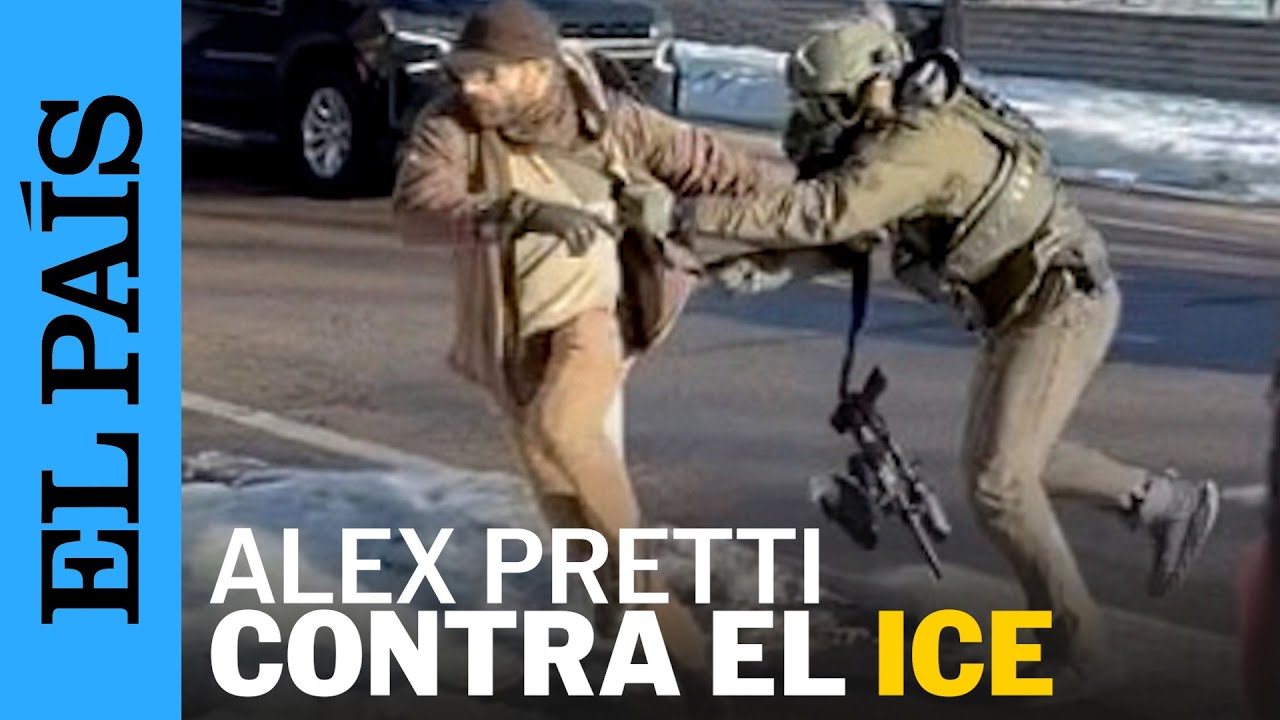 Enfrentamiento de ALEX PRETTI contra el ICE 11 días antes de su muerte | EL PAÍS