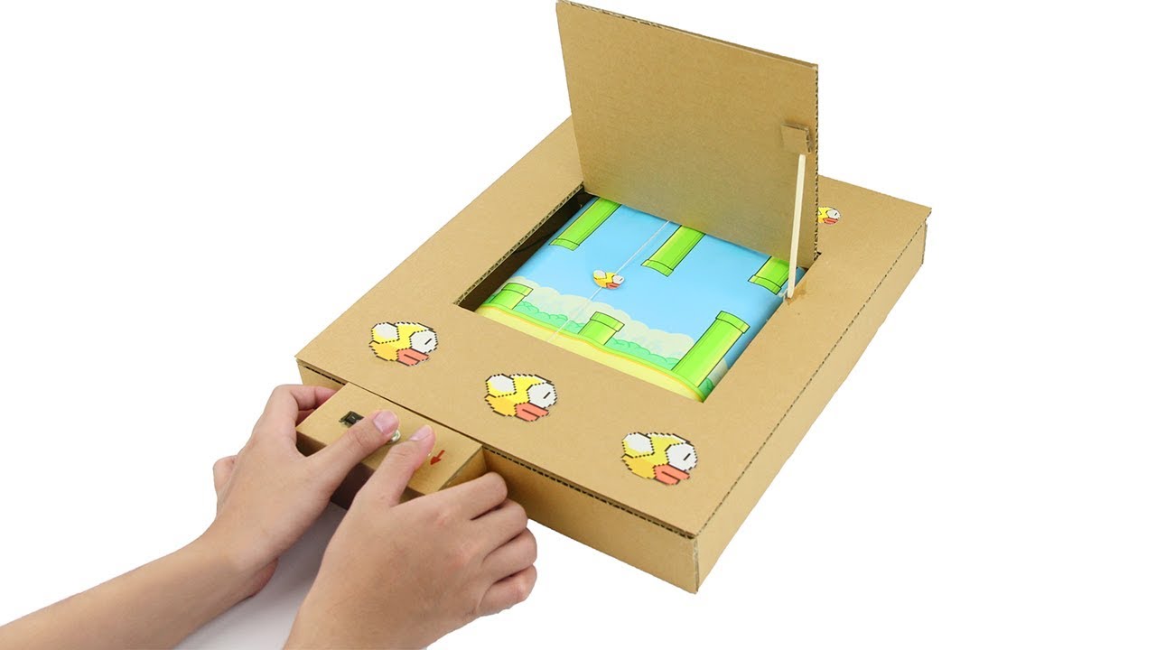 How To Make Flappy Bird Game Using Cardboard - Amazing Game from Cardboard  —