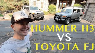 Hummer H3 vs. Toyota FJ Cruiser - A side by side comparison