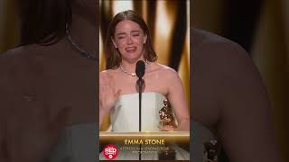 Emma Stone quotes Taylor Swift lyrics as she accepts Oscar for best actress!